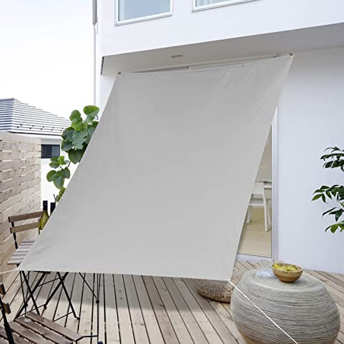 EIDEMED Voile d'ombrage Rectangulaire Imperméable 2M x 3M Toile Tendue Exterieur UV Protection Indéchirable avec Corde Libre pour Jardin Terrasse Extérieur Patio Piscine, Gris Clair
