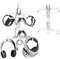 For PSVR 2 Wall Mount, Multifunctional Storage Bracket for VR Controller Gaming Headset Charging Cable, All-In-One Display Holder