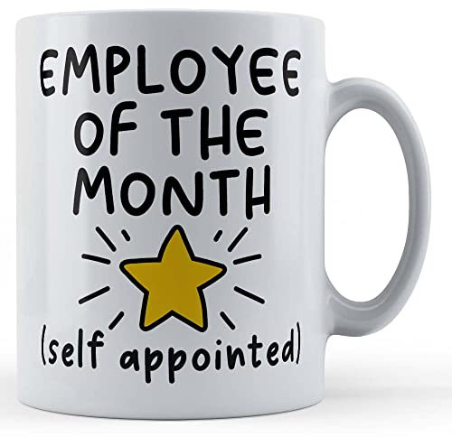 Father Fox - Employee of Month Self Appointed - Funny Office, Colleague Gift Mug, Ceramic, 11fl.oz.