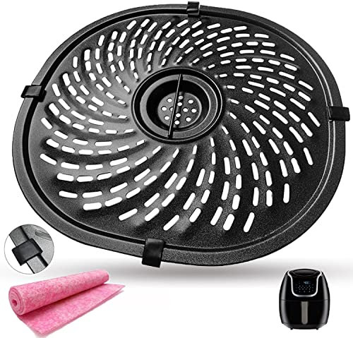 CyHiThai Air Fryer Replacement Tray for 7QT PowerXL/7QT Gowise/6.5 Chefman/6.9QT Uten Air Fryers, Premium Double-layer Nonstick Coating Grill Crisper Plate Rack Grate Insert Pan for 7QT Air Fryer