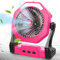 Ausic Ventilateur solaire brumisateur 10 W, ventilateur de camping portable 10 000 mAh avec panneau solaire et réservoir d'eau de 250 ml, ventilateur de refroidissement rechargeable à piles de 20,3 cm