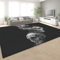 WHUOEUCO Teppich Wohnzimmer Schwarzer Gothic-Totenkopf 120 x 180cm Modern Kurzflor Teppiche rutschfest Teppich, für Küche, Schlafzimmer, Flur, Wohnzimmer Waschbarer Teppich
