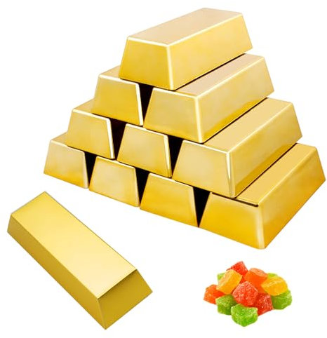 Zfseyuh 20 Stück Goldbarren SüßIgkeiten Boxen,Süßigkeiten Kasten,Geschenkbox Klein,für Süßigkeiten Hochzeit Party Geburtstag Weihnachten Baby Shower und DIY Craft