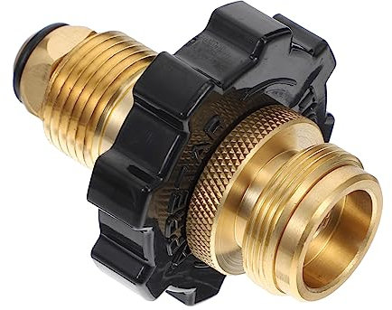 VINTORKY 1Stück Campingkocher Adapter für Gasflasche Druckadapter Messing zum Nachfüllen von Gaskartuschen für Grill und Camping Leicht und Tragbar für Outdoor-aktivitäten