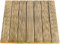 Suinga Baldosa de madera de pino recta 50x50 cm y 32mm, utilizada en patios, terrazas o duchas de piscinas, marrón