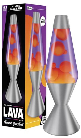 The Original Lava® Lamp - Large 52oz 16.3 - Vivid Twilight - Classic Liquid Motion Lamp - Orange Lava and Purple Liquid - Item #5119 (Amazon Exclusive)