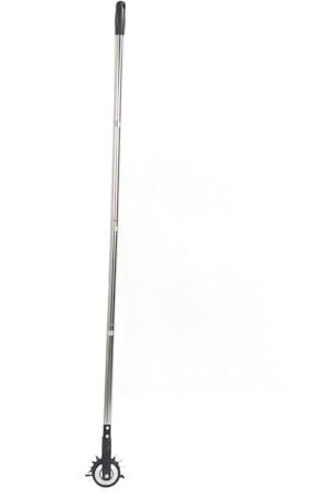 Rodillo para Bordes de Césped, Cuchilla Dentada, Corte Eficiente, Máquina Manual para Bordes de Césped, Rueda única para Jardín (4 Secciones)