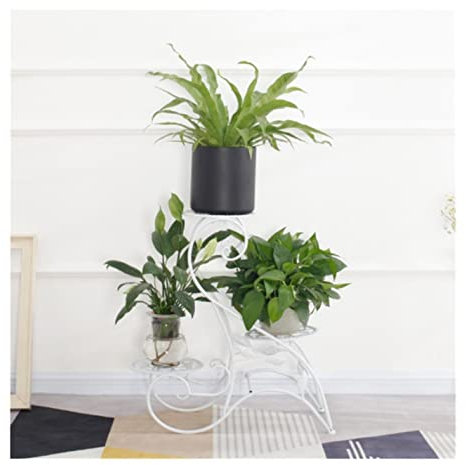 Metall Pflanzenständer Blumentreppe für Retro Garten Deko Regal