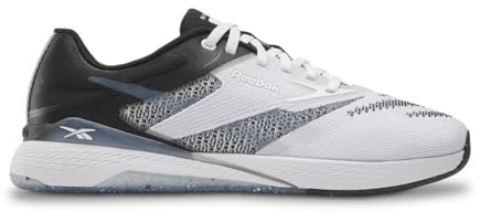 Reebok Nano X5 Sneaker für Erwachsene, Unisex, Footwear White/Black, 11.5 Women/10 Men