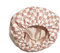 Shower Caps for Women Reusable Waterproof - Flexi Satin Lined, Non-slip, Quick-dry, Adjustable, Stylish Hair Cap for Long & Short Hair - Terracotta Checker