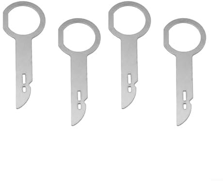 Solaughguy Car Radio Removal Tool Key DIN Release Keys Set OEM Head Unit CD Media Player Pins | U-niversal Pin Stereo Hooks Tools Car Radio Removal Tool Key Set, Stereo Removal Tool Kit