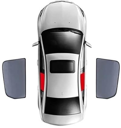 Sun visor for car for BMW 3 Series Coupe E92 2005-2012, Stretchable Breathable Mesh Screens for UV Protection, Front & Rear Side Window Sunshade Covers,B/2pcs backdoors