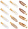 12 StüCk Flache Haarklammern, Haarspange Damen Entenschnabel-Clips Keine Dellen Knitterfrei Flach für Frauen Make-Up-Clips Salonfrisur (Braun und Weiß)