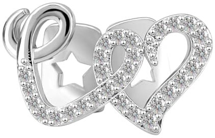 Diamant Grillz, Kucheed Bling Herz Kreuz-Zähne Grillkappe 18 Karat vergoldeter Hip-Hop Zahnschmuck, Trendiger Zirkonia Zahnschmuck für Männer und Frauen, Glänzendes Rapper-Kostümparty-Accessoire (A1)