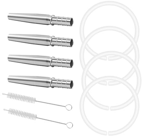 Lot de 10 sirop d'érable multifonction avec 4 becs en métal, 4 tubes et 2 brosses