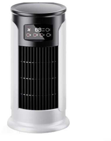 3-in-1 Mobile Air Conditioning Fan, 6-Speed Tower/Cooling/Humidifier With 6.8M/S Atomization, 6H Timer & Color LED Lights, ABS White Desktop Fan For Bedroom/Office (1-Pack)