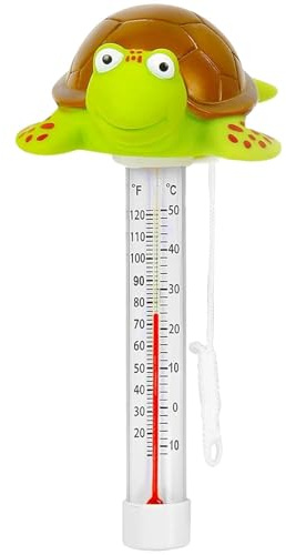 Wasserthermometer Pool, Pool Gadgets, Pool Thermometer, Floating Pool Thermometer Cute Für Swimmingpool, Hot Tubs, Fischteiche & Baby-pool（Schildkröte）