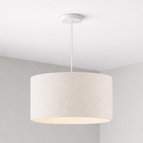 CGC Lighting Indoor Ceiling Lampshade Boucle 30cm Matching Inner (Petra White 30cm)