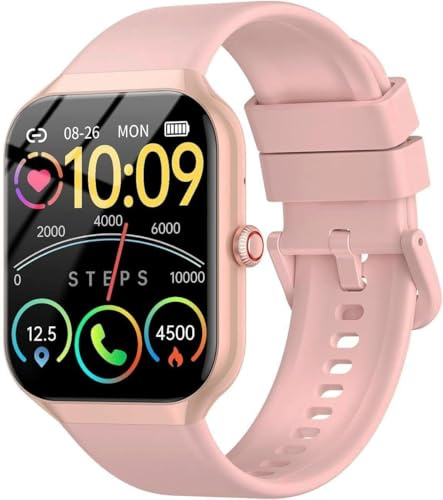 Smartwatch Herren Damen,1.96 HD Smartwatch Damen mit Telefonfunktion,Smart Watch Fitnessuhr 100+ Sportmodi, IP68 Wasserdicht, Sportuhr mit Herzfrequenz Schlafmonitor Schrittzähler, für Android iOS