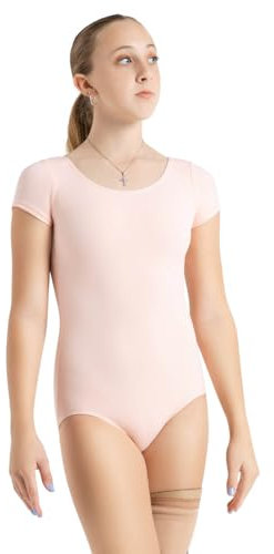 Capezio Damen Short Sleeve Leotard Trikot, Rosa (Ballet Pink), L