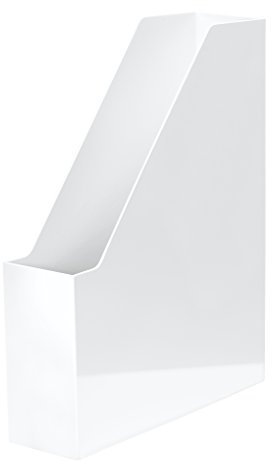 HAN Stehsammler i-Line 16501-12 in Weiß / Eleganter, moderner Stehsammler mit großem Volumen für Hefte, Zeitschriften & Mappen / Bis Format A4/C4
