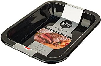 Wham Emaille Bräter, Stahl, speckled schwarz, 35,5 x 27,5 x 5,5 cm