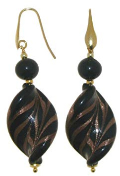Venetiaurum - Boucles d'oreille pour femme en verre de Murano et argent 925 - Bijou Certifié Made in Italy