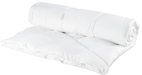 Lancashire Textiles 10.5 Tog Bamboo Duvet - All-Season Medium Weight Single Quilt, Eco-Friendly, Hypoallergenic, Ultra-Soft 300 Thread Count, Breathable Bamboo-Cotton Blend 135 x 200 Cm