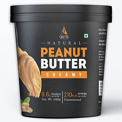 Asitis Nutrition Nutrition Burro di Arachidi Cremoso (Naturale e Non Zuccherato) 1 Kg