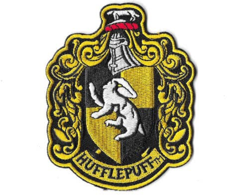 PSL Huffle Puff Crest Iron on Sew on Embroidered Patch for Wizard Potter Cosplay