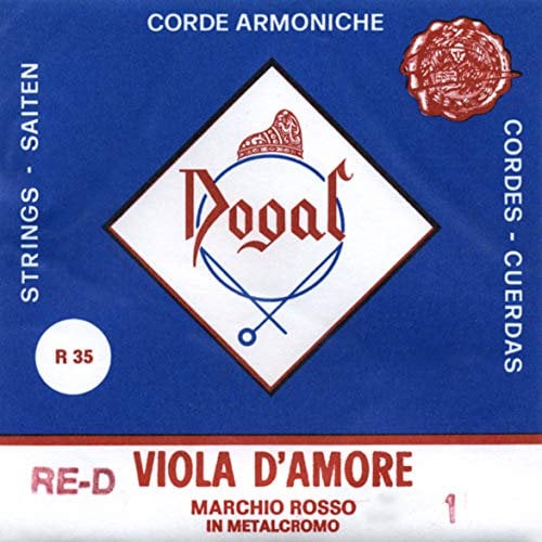 Dogal® »R35 VIOLA SET D'AMORE REALE« Saiten für Viola d'Amore - A2-A7 Metalchrome / D1 Steel