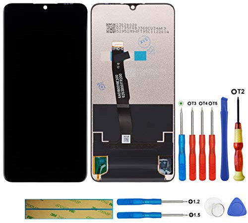 swark Pantalla LCD compatible con Huawei P30 Lite/Nova 4E MAR-L01A MAR-L21A MAR-LX1A pantalla táctil digitalizador de cristal + herramientas (negro sin marco)