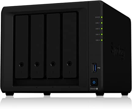 Synology DS420+ 48TB 4 Bay Desktop NAS System, installiert mit 4 x 12TB Seagate IronWolf Festplatten
