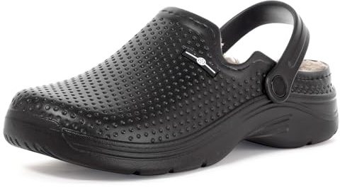 Eagsouni Zoccoli e Sabot Uomo Donna Inverno Ciabatte da casa | Pelliccia Foderato Clogs, Impermeabile, Antiscivolo, All'aperto
