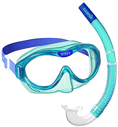 Mares Aquazone Combo Dilly, Combo bestehend aus Maske und Schnorchel Kinder - 4-7 Jahre, Blau/Aqua