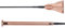 ARBO-INOX Springgerte spiralförmiger Griff 65cm mit Klatsche (Rosegold)