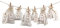Frau WUNDERVoll® Stoff Adventskalender zum Befüllen Schneeflöckchen Baumwollbeutel weiß/creme, Ziffern weiß glitzer/Weihnachtskalender Beutel Sack Säckchen Stoffbeutel Baumwolle Geschenkbeutel