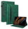 Auslbin Funda para Samsung Galaxy Tab S8 Ultra 5G 14.6 Pulgadas SM-X900/SM-X906 2022 Protección de Esquina Carcasa de Cuero Sintético con Bolsillo Función de Soporte(Verde)
