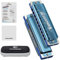 CONJURER Blues Mundharmonika für Anfänger Kinder D Dur Blues Harp 10-Loch Diatonische Harmonika Instrument Muntamonika mit hochwertigen Phosphorbronze Stimmzungen, D-Dur Blues Storm Blau