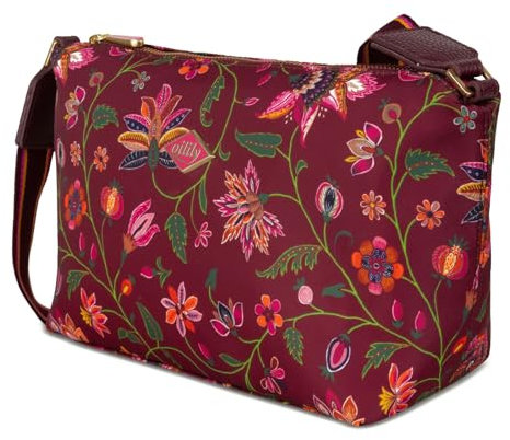 Oilily Sarah Shoulder Bag Joy Flowers Chocolate