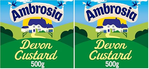 Ambrosia Ready-to-Eat Creamy & Delicious Devon Custard Carton, 500 g (Pack of 2)