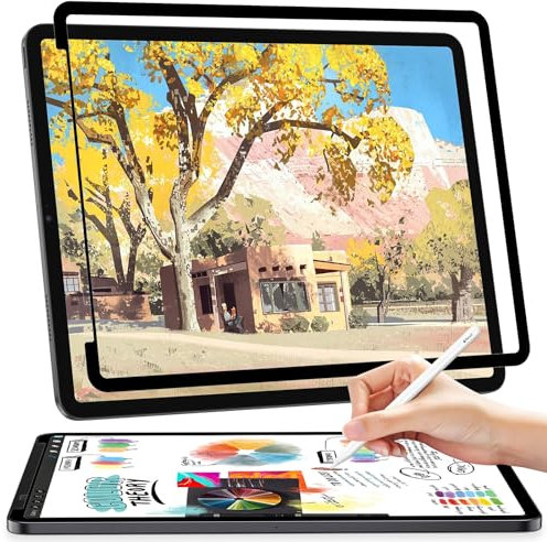 Papier Folie Kompatibel mit iPad Air 5.Generation 2022 & iPad Air 4 2020 10,9 Zoll & iPad Pro 11, Nanoadsorption Matte Papierfolie Schutzfolie Displayschutz Film Feel Paper Blendfreiem Keine Blasen