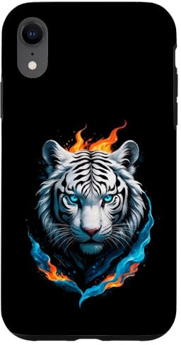 White Tiger Case for iPhone XR