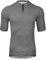 Wulibike Herren-Fahrradtrikot Kurzarm, Rennradtrikot mit halbem Reißverschluss und Taschen, Fahrradbekleidung atmungsaktiv und schnell trocknendGrau M