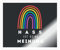 Spreadshirt Hass Ist Keine Meinung Statement Regenbogen Sticker, max. 10 x 10 cm, 10 x 10 cm, Transparent glänzend
