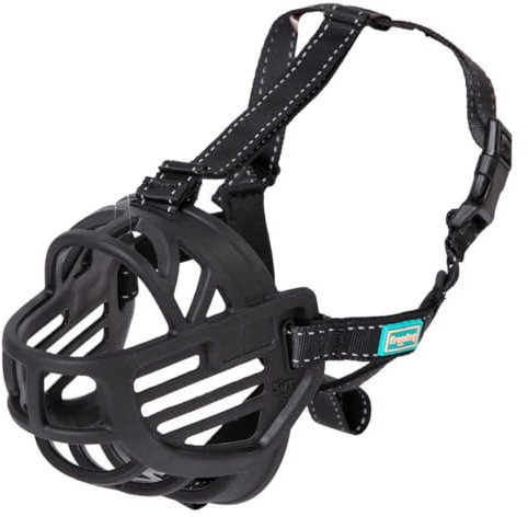 FREEDOG BOZAL Ergo Plus Schwarz XL 35 cm Hals 20 mm x 49/70 cm