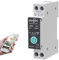 Interruttore senza fili Wifi Tuya,1P 10A 16A 20A 25A 32A 40A 50A 63A DIY Interruttore Intelligente TUYA/Smart Life APP Remote Controllo, Controllo Vocale e Timmer, WiFi Smart Switch con Misura (16A)
