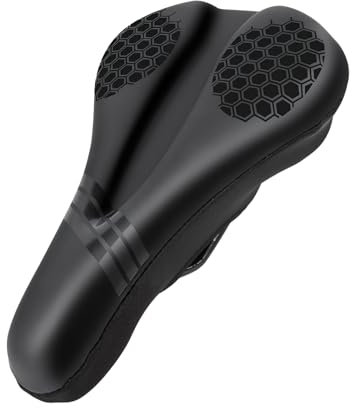 DEARBAG Fahrradsattel Überzug, Gel Sattelbezug Fahrrad, Fahrradsitz Polsterung, Weich und Bequem, Sattelbezug wasserdicht, für Mountainbike, Indoor Outdoor Radfahren, Spinnen, MTB