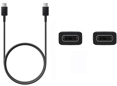 Original 25W Charging Cable for Samsung Galaxy S21, S21 Plus, S21 Ultra 5G| Type-C to C Charger Cable | Type C Rapid Quick Dash Fast charging cable-Black (only Cable)