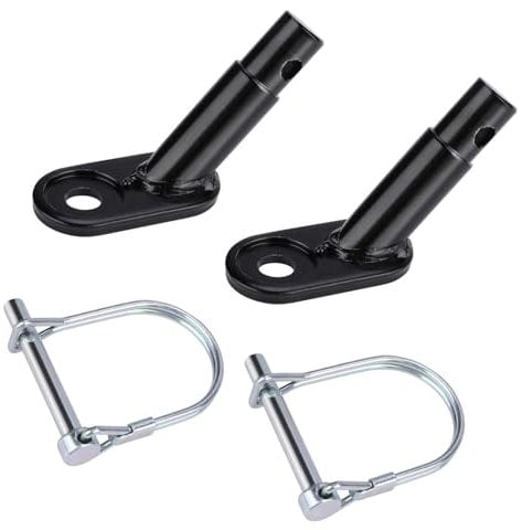 Fokroin 2 Pcs Attacco per Rimorchio Bicicletta, Gancio universale per rimorchio per bicicletta, Rimorchio per Bici per Cani, Gancio di Traino per Bici per Carico, Bambini e Cani.